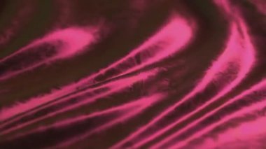 Kalıpları olan kırmızı bir kumaşın animasyonu. Zarif ve lüks moda dinamik tarzı..