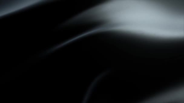 Gradiente negro líquido o tejido. Animación de fondo fluido abstracto. animación 3d — Vídeo de stock