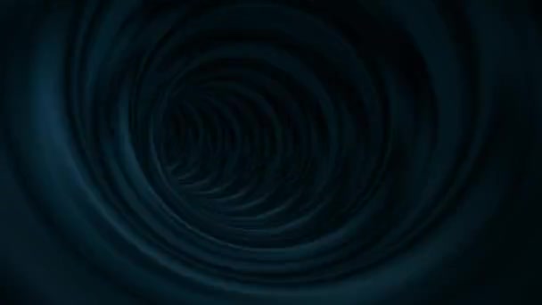 Un vortex dans le temps et l'espace, se faufilant dans la science-fiction. Résumé sauter dans l'espace dans l'hyperespace parmi les étoiles colorées. Voler à travers le tunnel de données bleu-violet. Boucle sans couture, animation 3D — Video