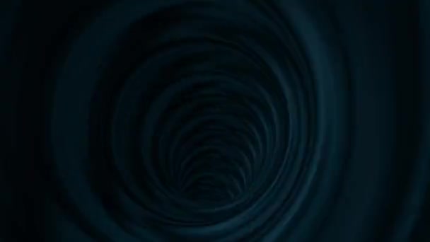 Túnel de energía abstracta en el espacio. Campos de fuerza energética Túnel en el espacio exterior. Flujos de energía vórtice — Vídeo de stock