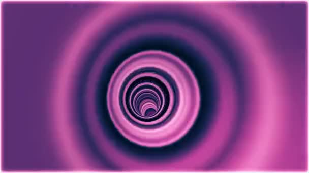 Abstract energy tunnel in space. Energy force fields Tunnel in outer space. Vortex energy flows — Stock Video