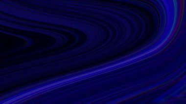 Sıvı fraktal arkaplan. Psikedelik yağ lekeleri ve lekeler koyu bir arka planda karışıyor. Kusursuz bir döngünün 3d animasyonu