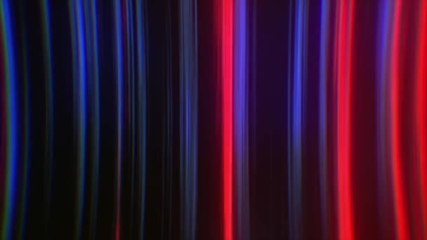 Abstrait fond néon fractal de lignes lumineuses. Des rayures brillantes. Animation 3D d'une boucle transparente