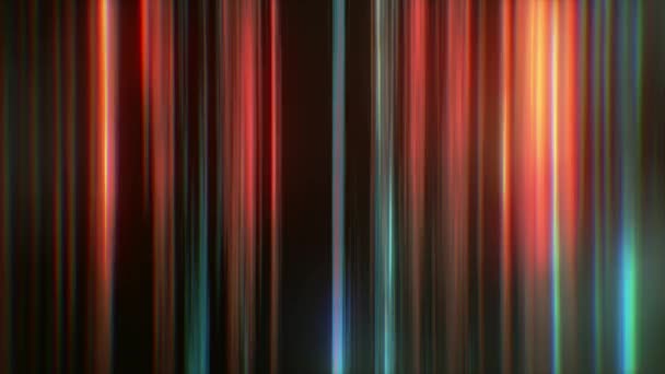 Abstract fractal neon background of bright lines. Glowing stripes. 3d animation of a seamless loop — Stock Video