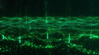 Karanlık Alan Arkaplanındaki Renkli Patlama Parçacıkları. İzole edilmiş Parlak Su Sıçratma Ses Dalgaları. Makro Radial Görsel Efekt Karışık Boya Patlaması. Soyut 3d Sanat