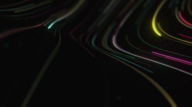 Topoğrafik harita kavramının soyut arkaplanı. Contour haritası. 3 boyutlu görüntüleme. Vadiler ve dağlar. Coğrafya konsepti. Dalgalı fon. Uzay yüzeyi. sihirli neon ışığı kıvrımlı kıvrımlı çizgi