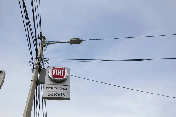 Belgrade Serbia May 2019 Fiat Logo Main Dealership Store Belgrade — Stock Photo, Image