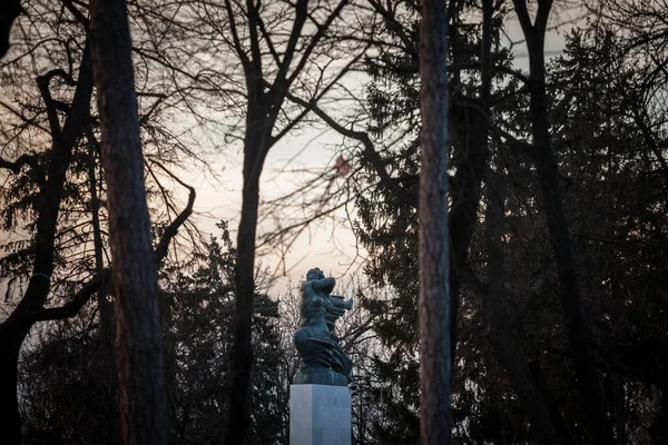 Monument Gratitude France Belgrade Serbie Dans Parc Kalemegdanska Tvrdjava Aussi — Photo