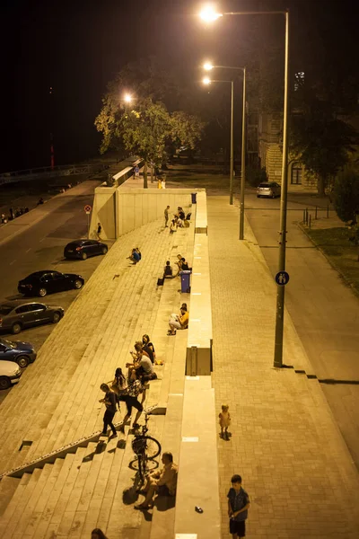 Szeged Hongrie Juillet 2018 Flou Sélectif Sur Groupe Jeunes Garçons — Photo