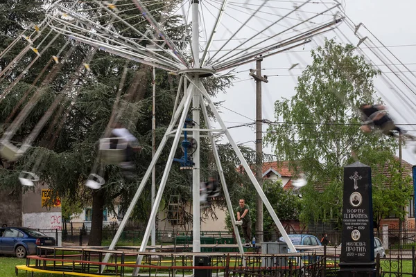 Ripanj Serbia May 2021 Swing Ride Chair Plan Selective Blur — Foto de Stock