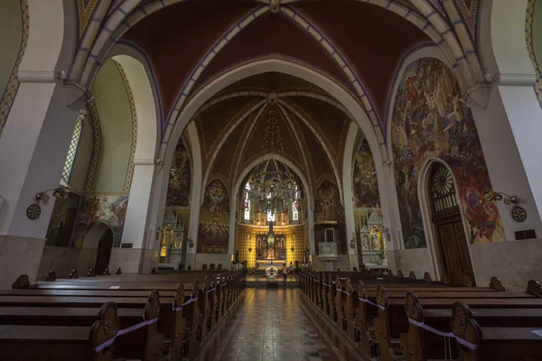 Bled Slovenien Juni 2021 Interiören Saint Martin Kyrkan Eller Cerkev — Stockfoto