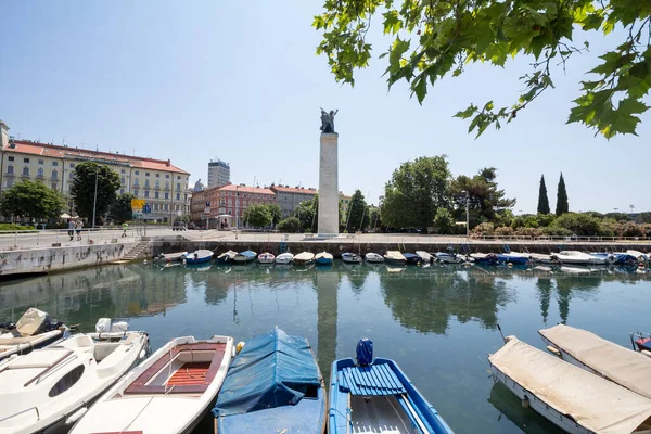 Rijeka Kroatie Juni 2021 Spomenik Oslobodjena Monument Van Bevrijding Delta — Stockfoto