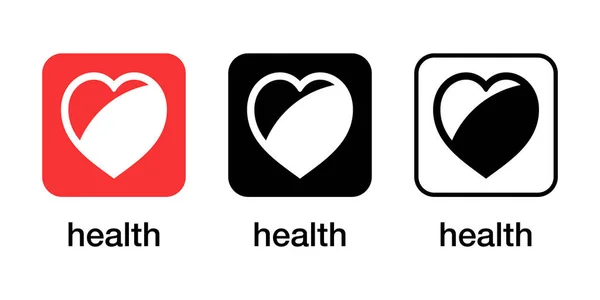 Love Heart App Icon Vector Design Illustration Material — Stock Vector