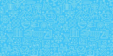 Tasarımınız için tıpsız karalama kalıbı. El yapımı sağlık hizmetleri, eczane, tıbbi karikatür geçmişi. Vektör illüstrasyonları 10