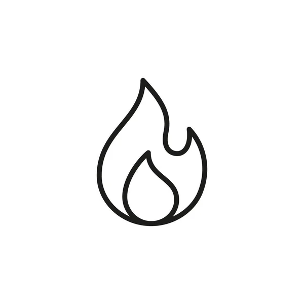 Fire Flame Icon Element Fire Mobile Concept Web Apps Icon — ストックベクタ