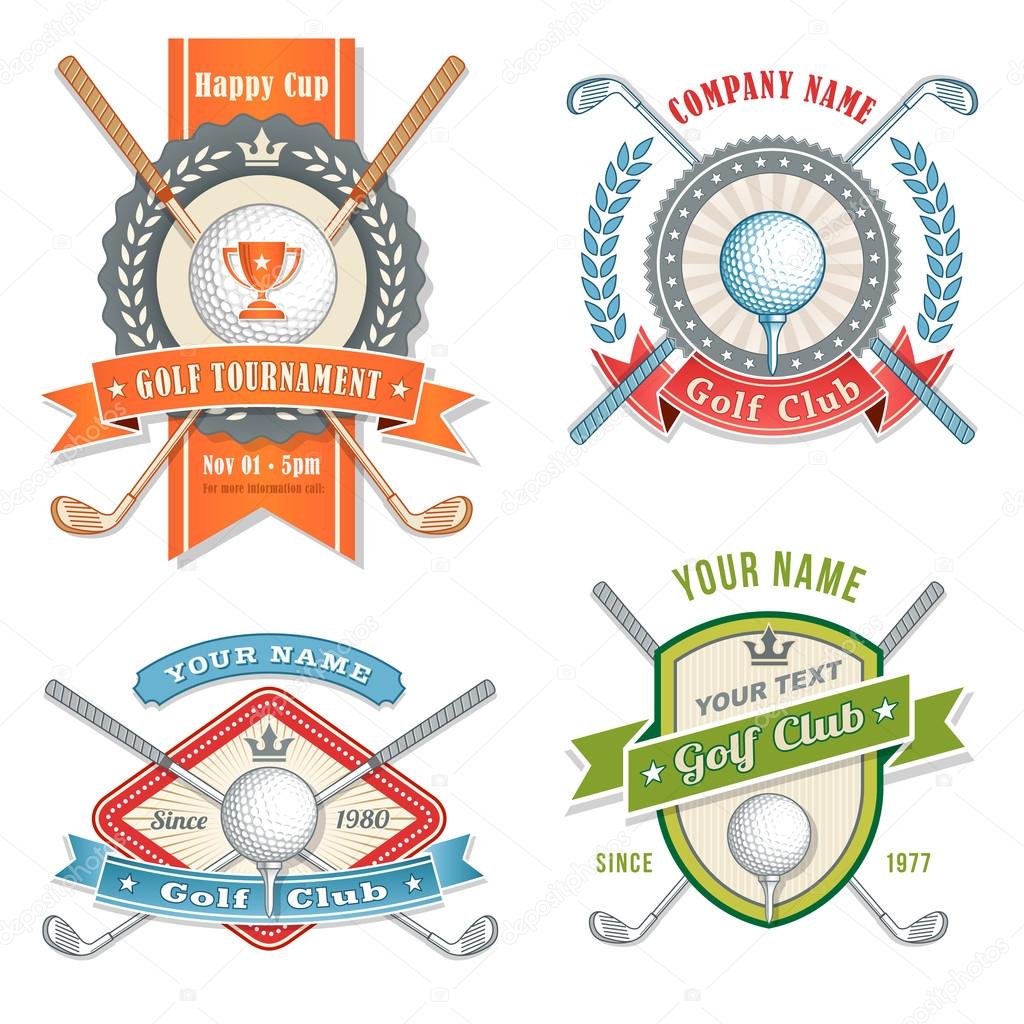 Golf Club Logos Stock Vector by ©Fourleaflovers 54984161