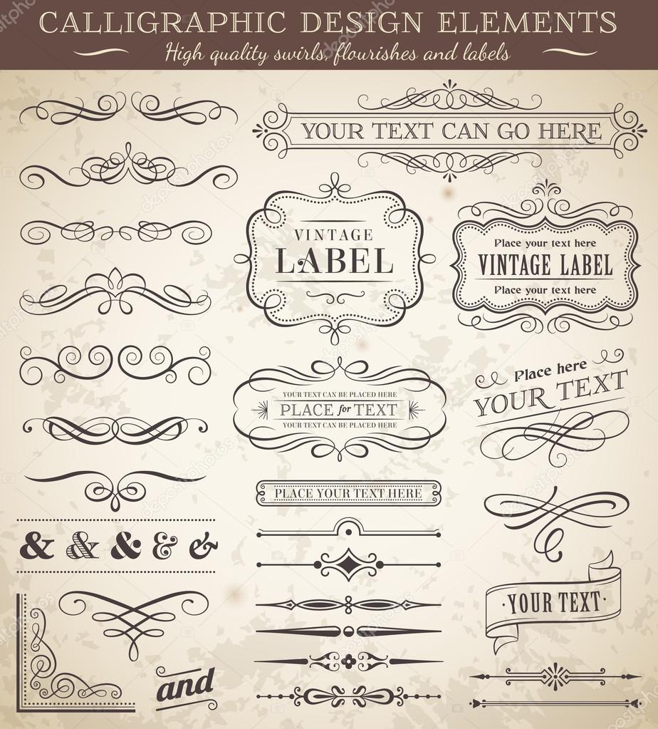 Vector Vintage Design Elements