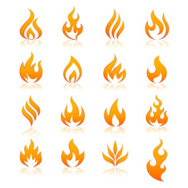 fire vector icons clipart