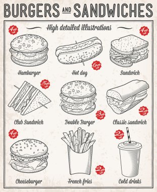 Fast food çizimler