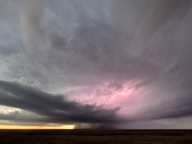 Kasırga ovalarında sağanak yağmur yağıyor..