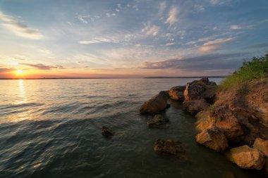 günbatımı Haliç üzerinde