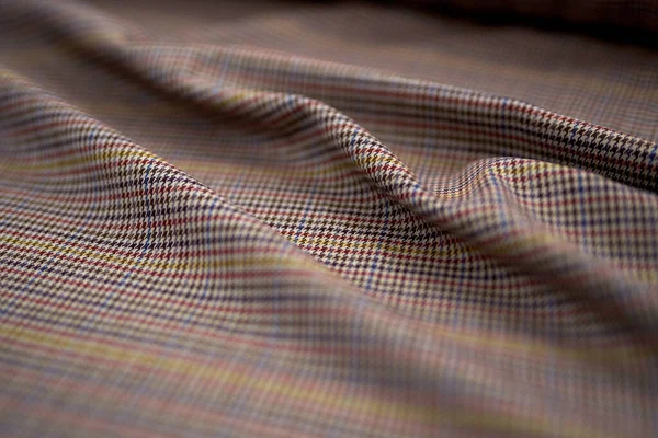 ツイードウール生地のスーツ。重く、居心地が良く、柔らかい繊維 — ストック写真