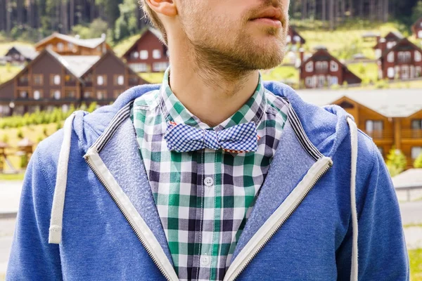 Casual gentleman in bowtie — Stock Photo, Image