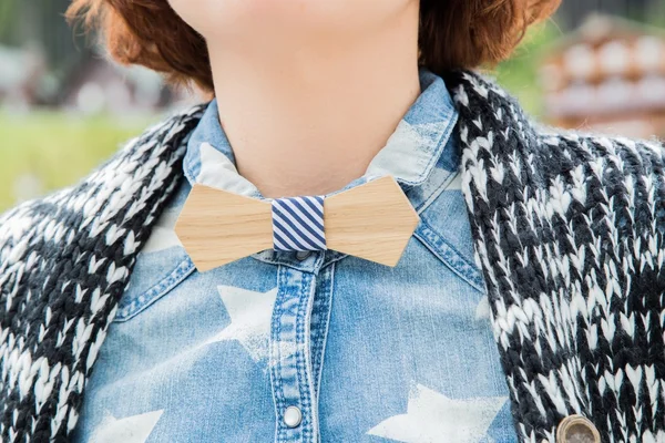 Wooden bowtie — Stock Photo, Image