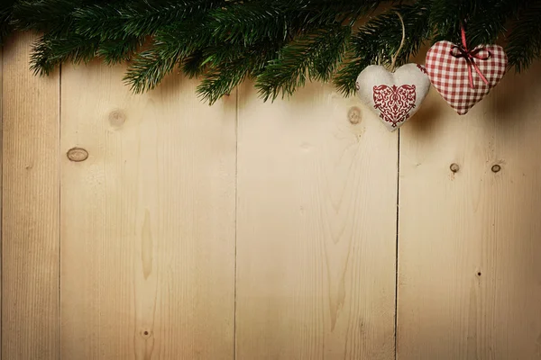 Natale sfondo in legno — Foto Stock