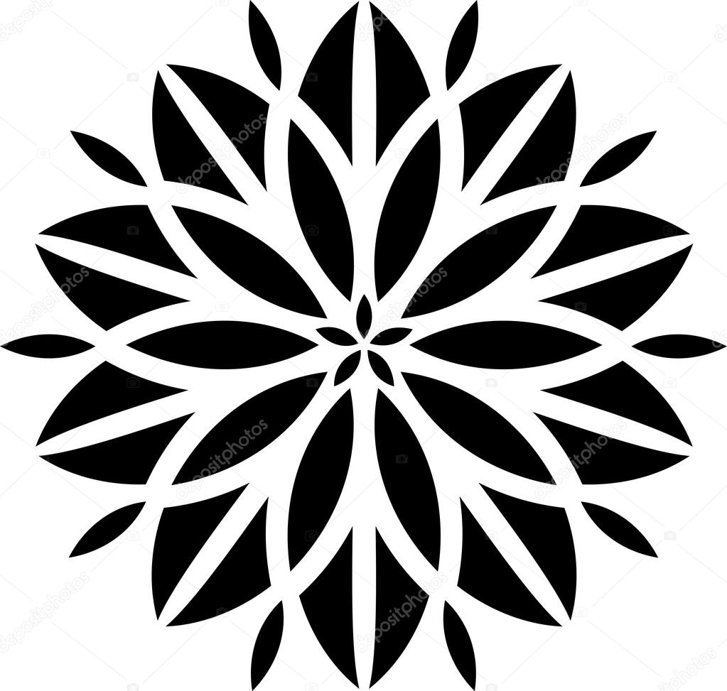 Download Ornaments Mandala Floral Silhouette — Stock Vector ... Download Ornaments Mandala Floral Silhouette — Stock Vector ...