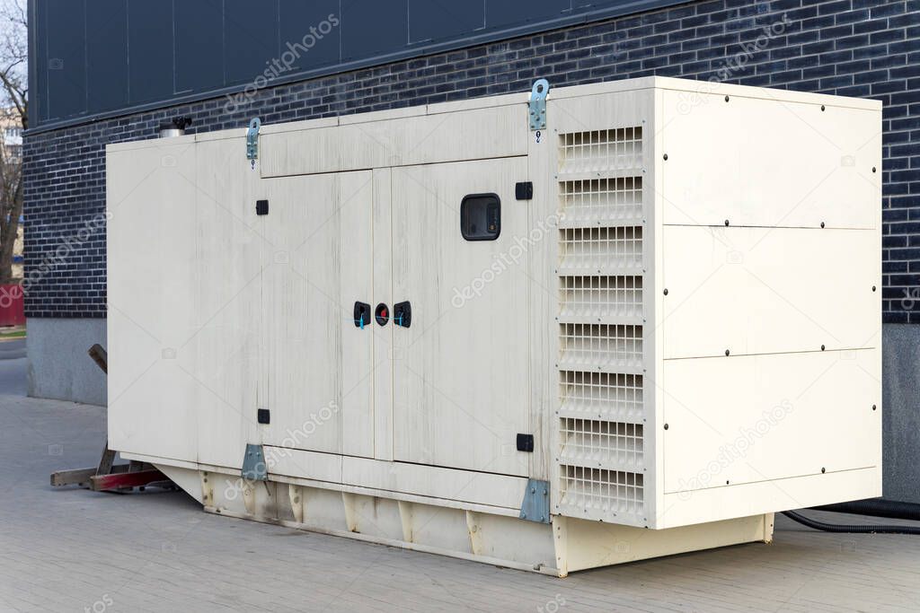 Diesel generator for emergency electric power.