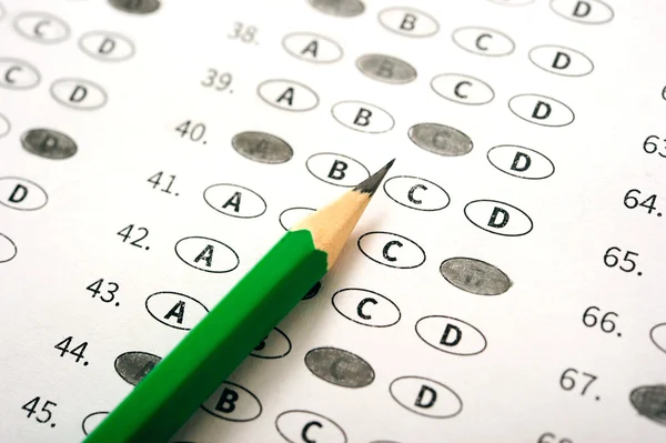 Cevap kağıdını kalemle test et. Muayene testi. Eğitim kavramı