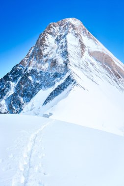 Güzel dağ herhangi bir zamanda. Nepal, Himalaya