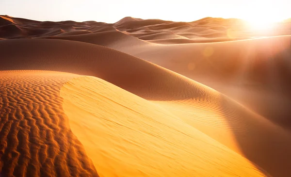 Prachtige zandduinen in de Sahara. Marokko, Afrika — Stockfoto