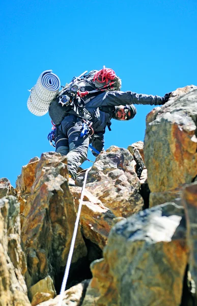 Vandring i himalaya berg, nepal — Stockfoto