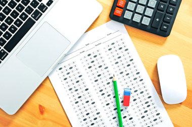 cevapları ile test puanı levha