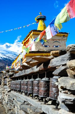 Nepal Katmandu vadisinde Boudhanath Stupa
