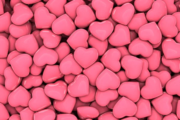 Roze hart — Stockfoto