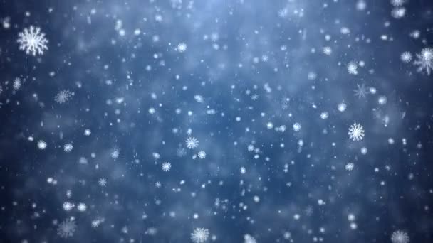 Vinter jul bakgrund — Stockvideo