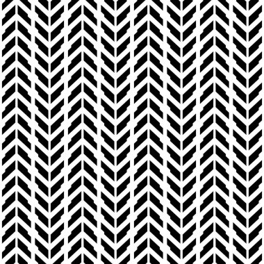 Çizgili soyut geometrik desen. Kusursuz vektör arkaplanı. Siyah ve beyaz doku.
