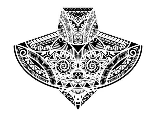 Polynesische Tatoeage Pols Mouw Tribal Patroon Onderarm Etnische Template Ornamenten — Stockvector