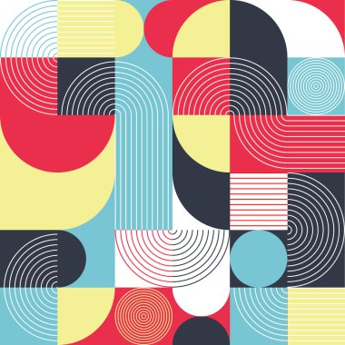 Art Deco tarzı, kusursuz desenli, siyah arkaplandaki altın motifler. Geometrik soyut doku vektör şablonu.