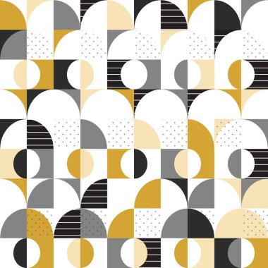 Soyut çok renkli geometrik desen. Yüzey tasarımı, kapağı, ambalaj kağıdı için vektör motifi.