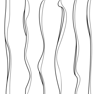 Basit doğrusal dalgalar. Dalgalı çizgi deseni, ağ, pürüzsüz vektör arkaplanı.