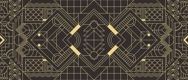 Vector Moderno Patrón Azulejos Geométricos Fondo Lujo Abstracto Art Deco — Archivo Imágenes Vectoriales