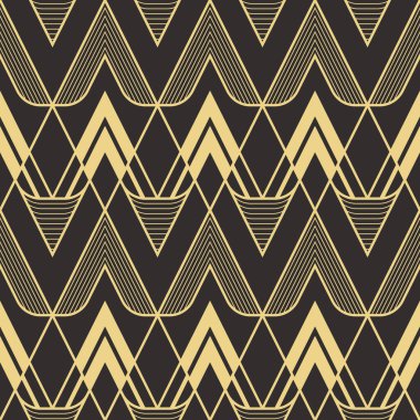 Vektör modern geometrik fayans deseni. Soyut sanat deco kusursuz lüks arka plan.