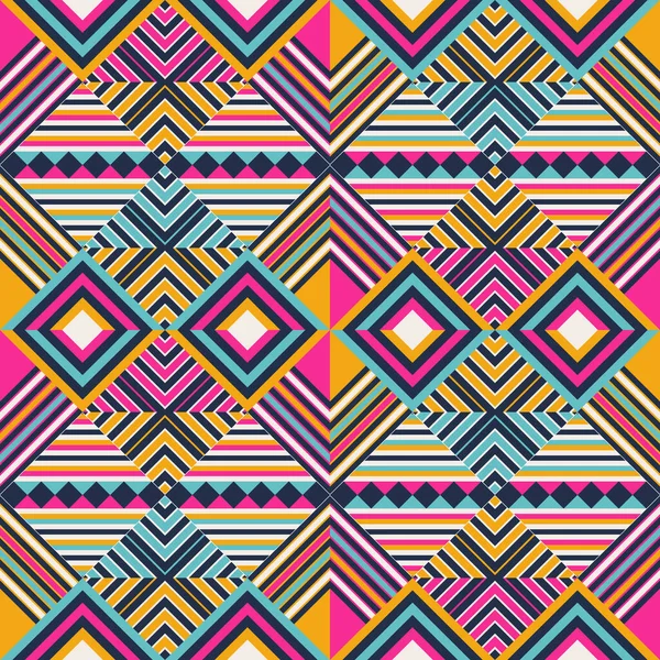 Patrón Tribal Sin Costura Vectorial Arte Con Estilo Ornamento Étnico — Vector de stock