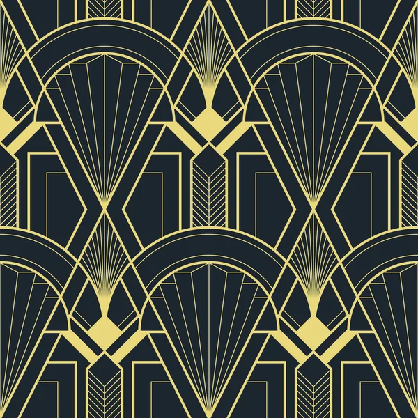 Vector Modern Geometric Tiles Pattern Abstract Art Deco Seamless Luxury — Stock Vector