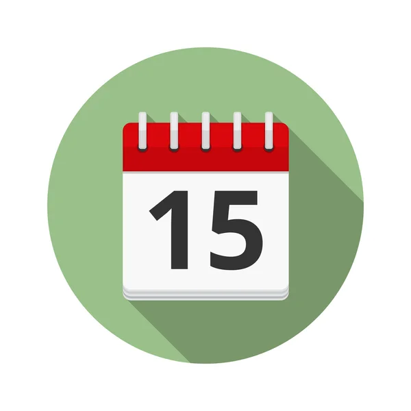 Icono de calendario plano — Vector de stock