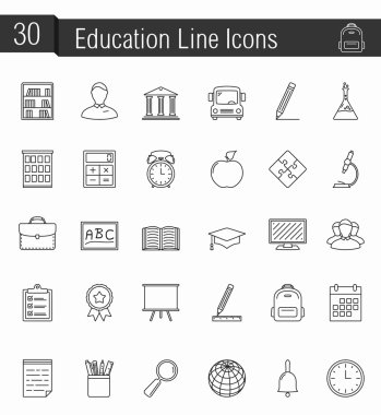 Ecucation Icons Set